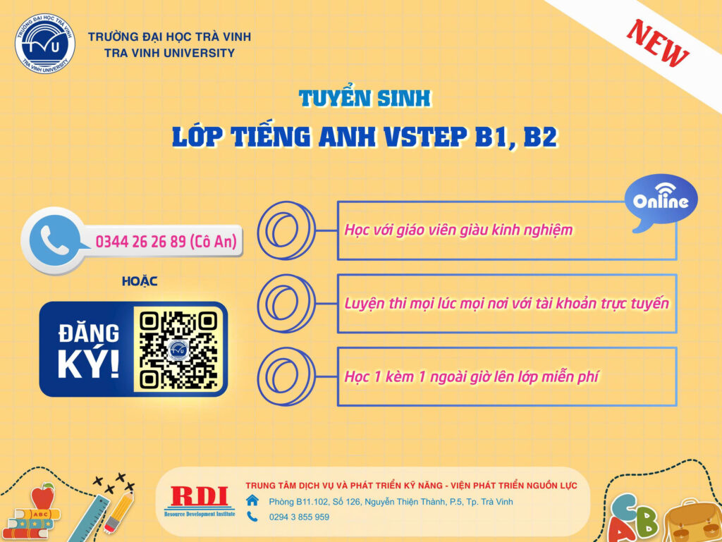 Tuyển sinh lớp Tiếng Anh Vstep B1, B2