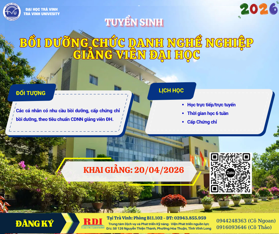 04.2026 - Tuyển sinh lớp CDNN giảng viên đại học