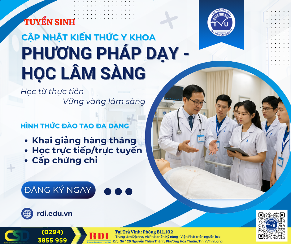 05.2026 – Tuyển sinh lớp phương pháp dạy – học lâm sàng