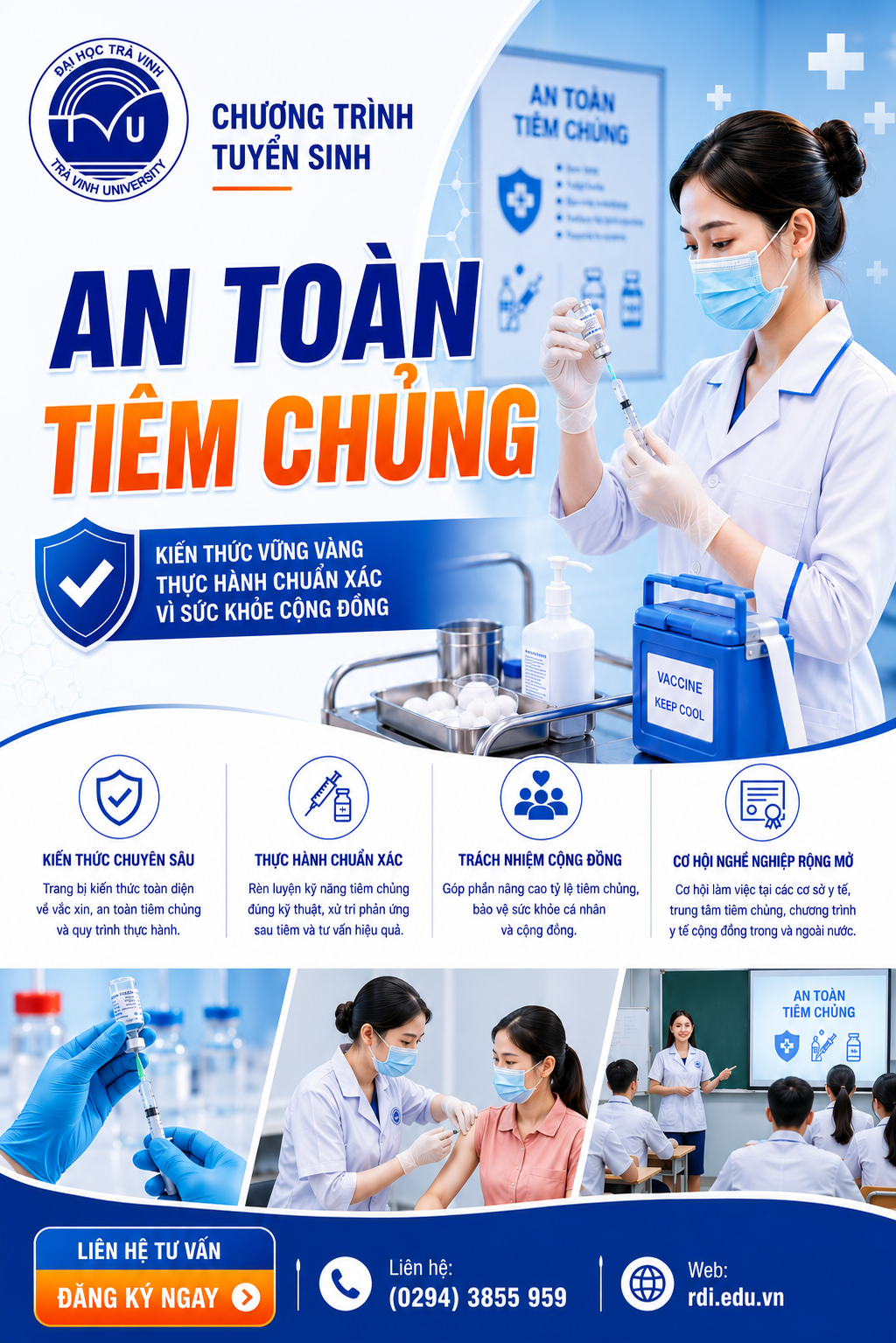 05.2026 – ĐH Trà Vinh Tuyển sinh lớp An toàn tiêm chủng